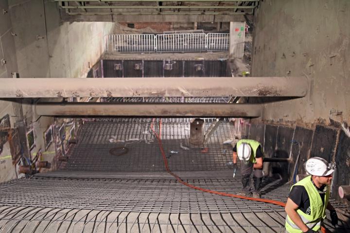 Metrófelújítás északi szakasz - 2018 május